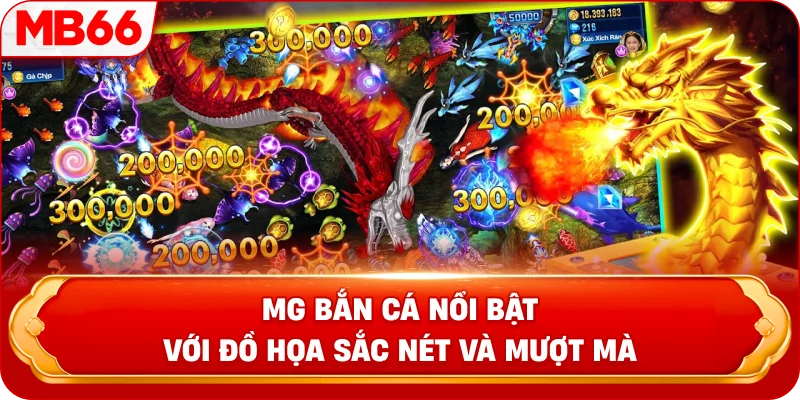 MG Bắn Cá nổi bật với đồ họa sắc nét và mượt mà