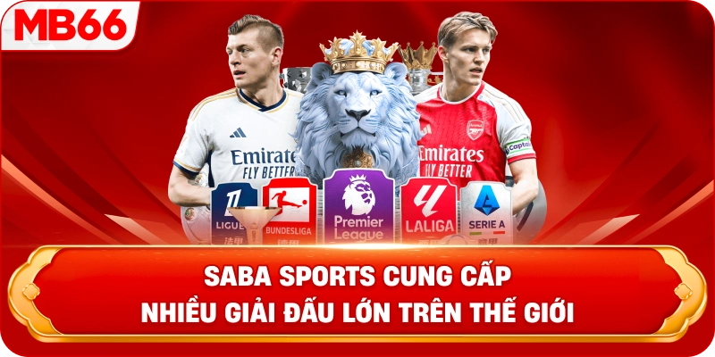 Saba Sports cung cấp nhiều giải đấu lớn trên thế giới